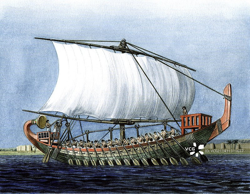 古埃及河船艺术作品图片素材