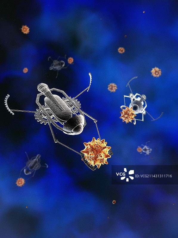 医疗纳米机器人图片素材