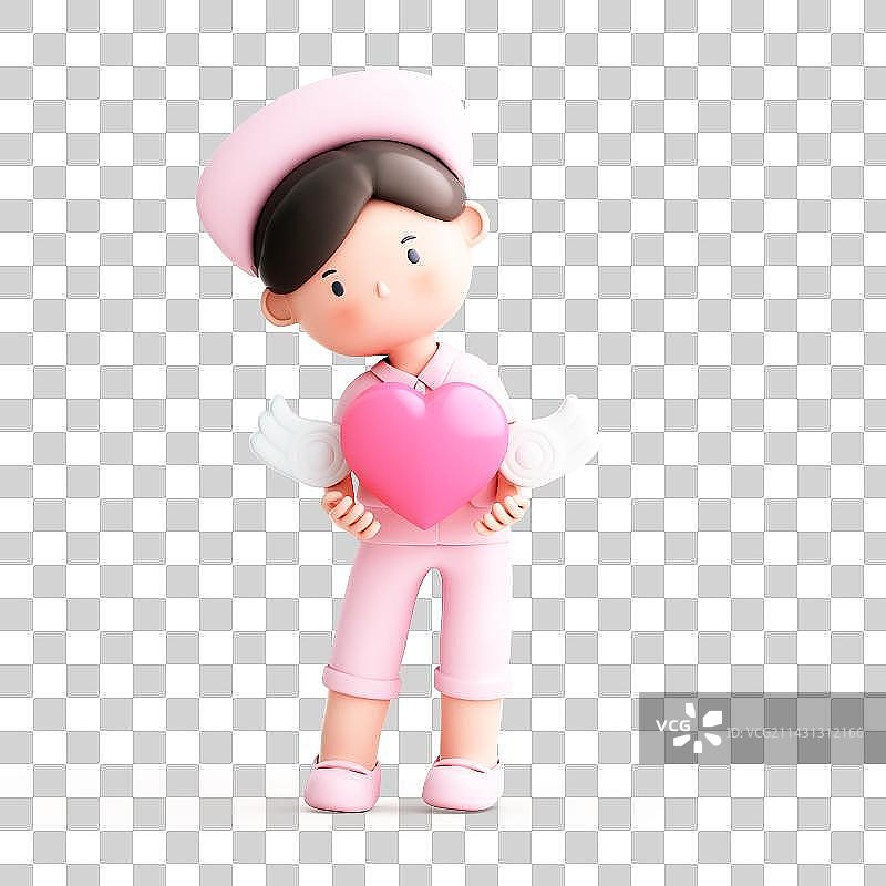 3D渲染的可爱小护士图片素材