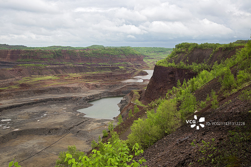 美国露天铁矿图片素材