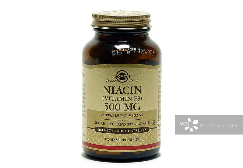 维生素B3补充剂图片素材