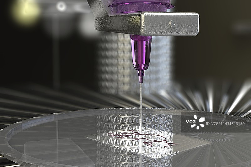 组织3D生物打印，图示图片素材