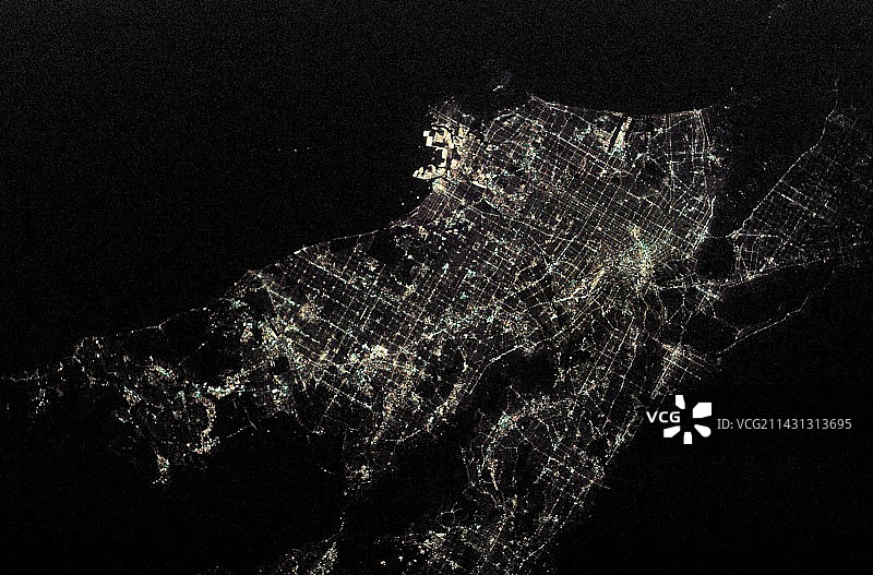 美国洛杉矶的城市灯光图片素材