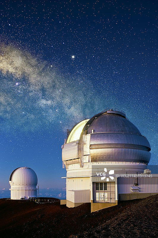 夏威夷双子座北望远镜图片素材