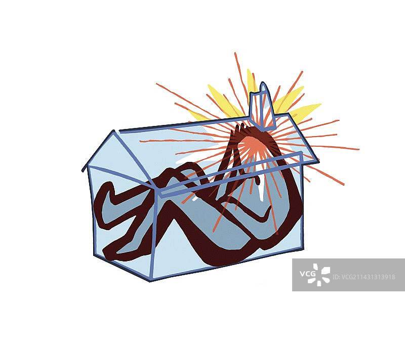 抑郁症概念艺术作品图片素材