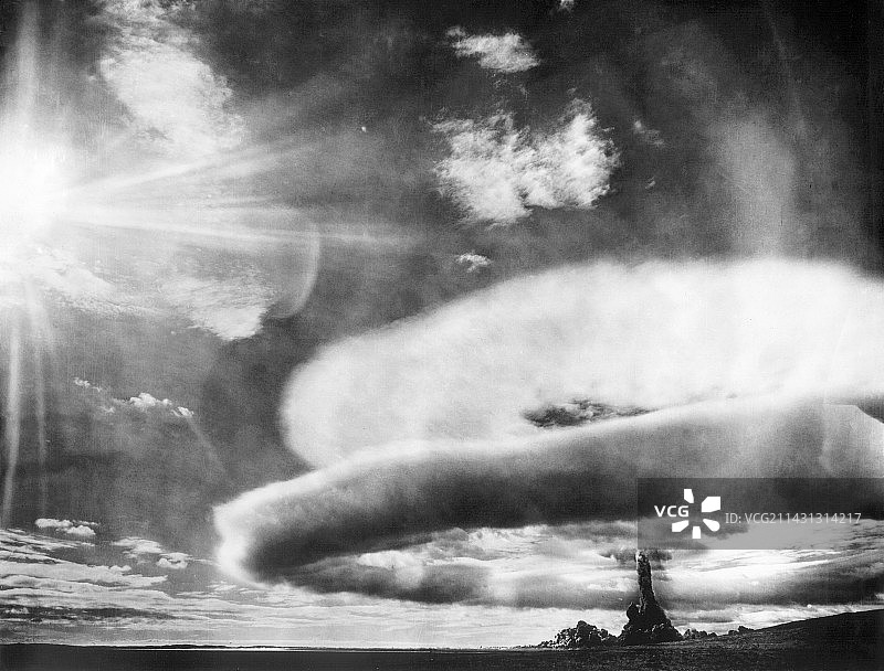 20世纪50年代的塞米巴拉金斯克苏联原子弹试验图片素材