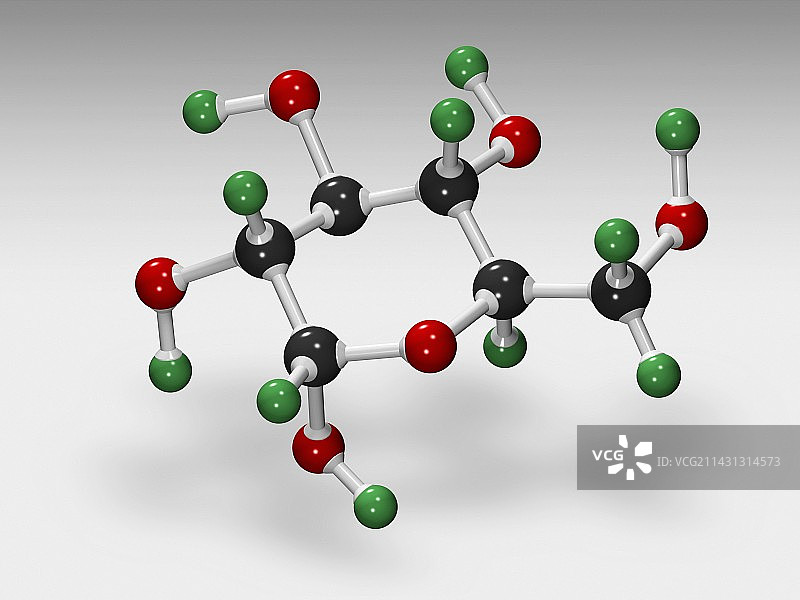 葡萄糖分子插画图片素材