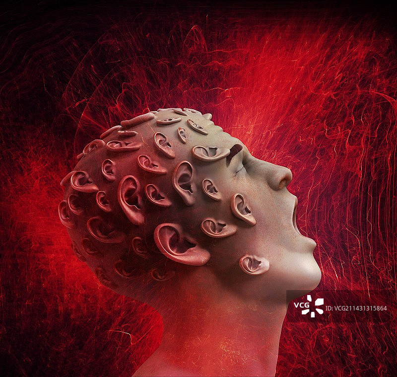 幻听概念图图片素材