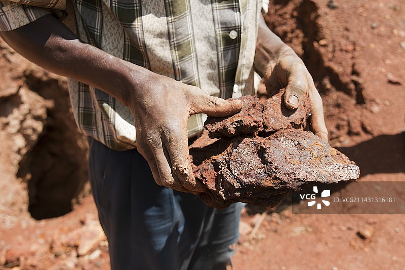 肯尼亚的手工矿工图片素材