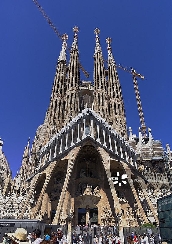 西班牙巴塞罗那圣家堂图片素材