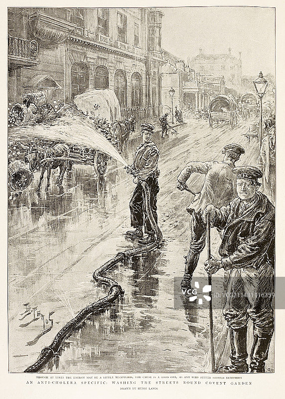 1894年霍乱控制图片素材