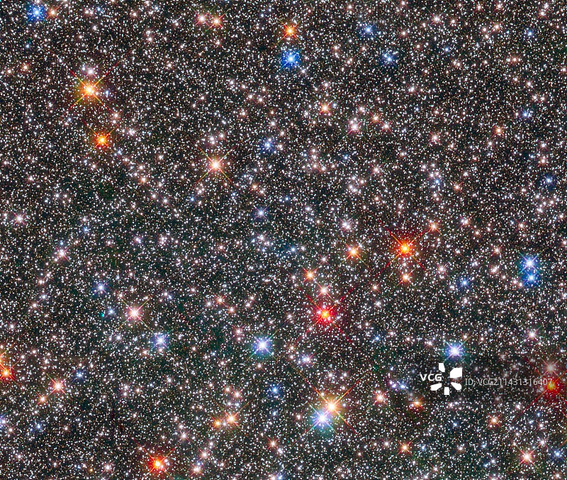 银河系隆起中的星星，哈勃太空望远镜图像图片素材