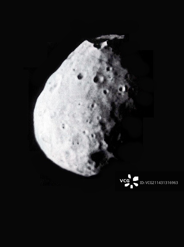 火卫一，维京号拍摄图像图片素材