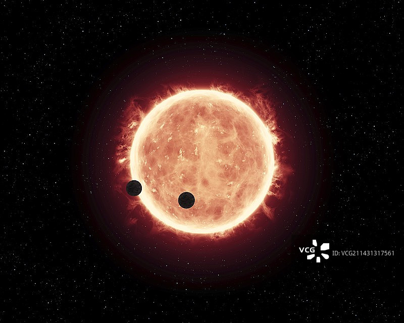 TRAPPIST-1系外行星系统插图图片素材