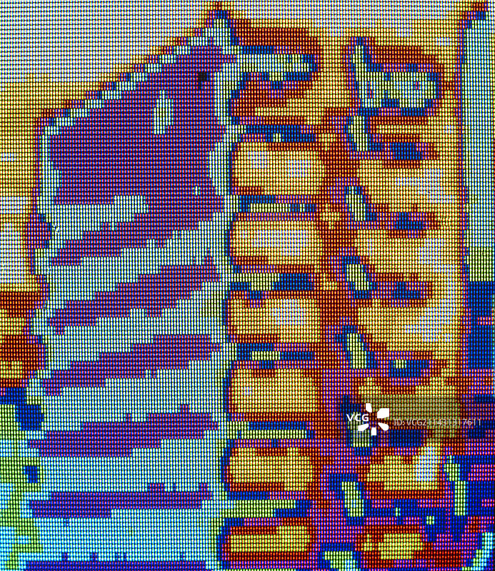 办公楼热成像图图片素材