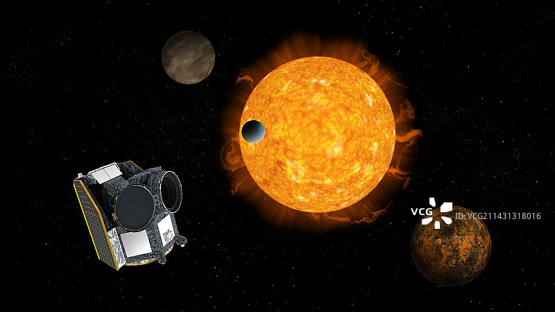 CHEOPS任务的系外行星目标插图图片素材
