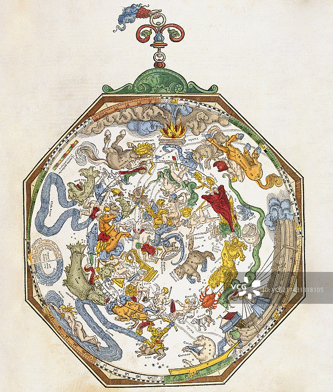 《天体与星座》，1540年图片素材