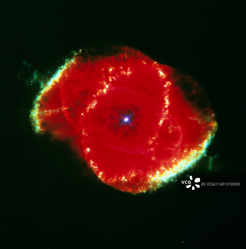 哈勃望远镜拍摄的猫眼星云图片素材