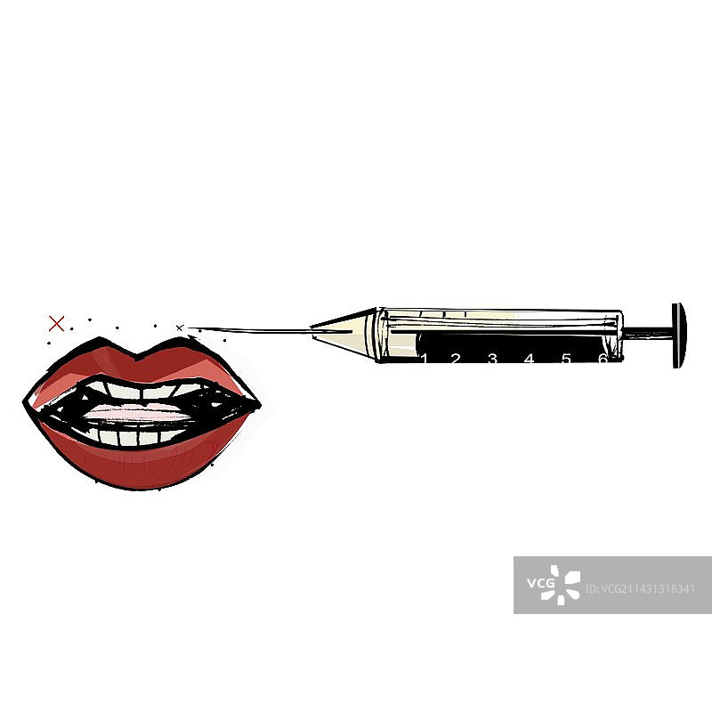 肉毒杆菌治疗概念艺术图片素材