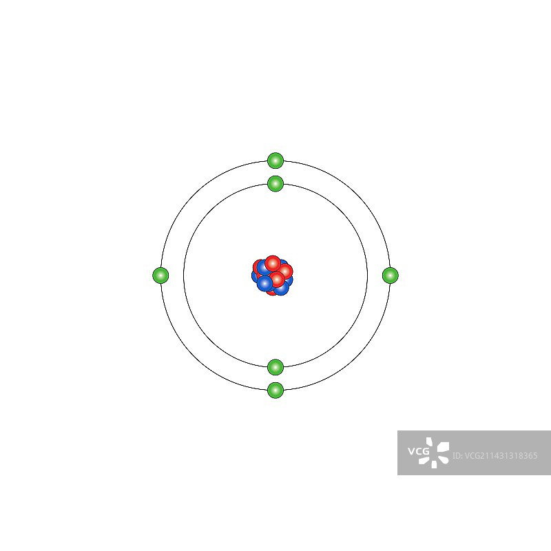 碳原子结构图片素材