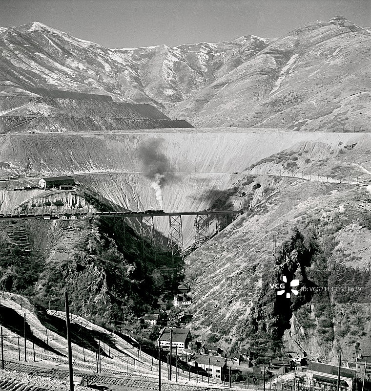1942年的宾厄姆峡谷铜矿图片素材