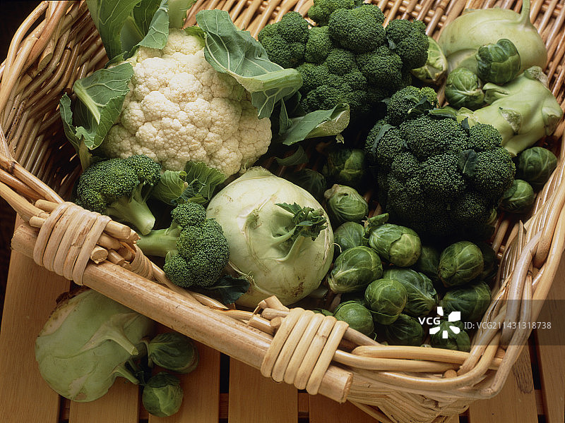 各种各样的十字花科蔬菜图片素材
