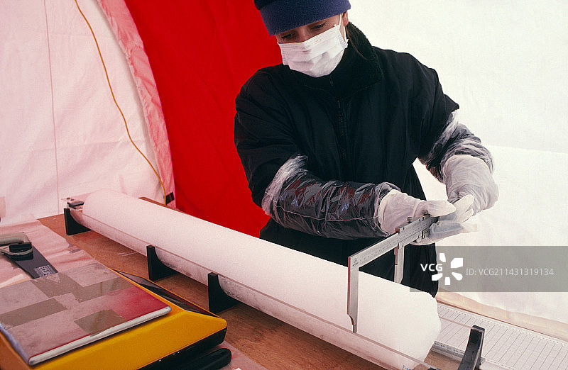 冰芯研究图片素材