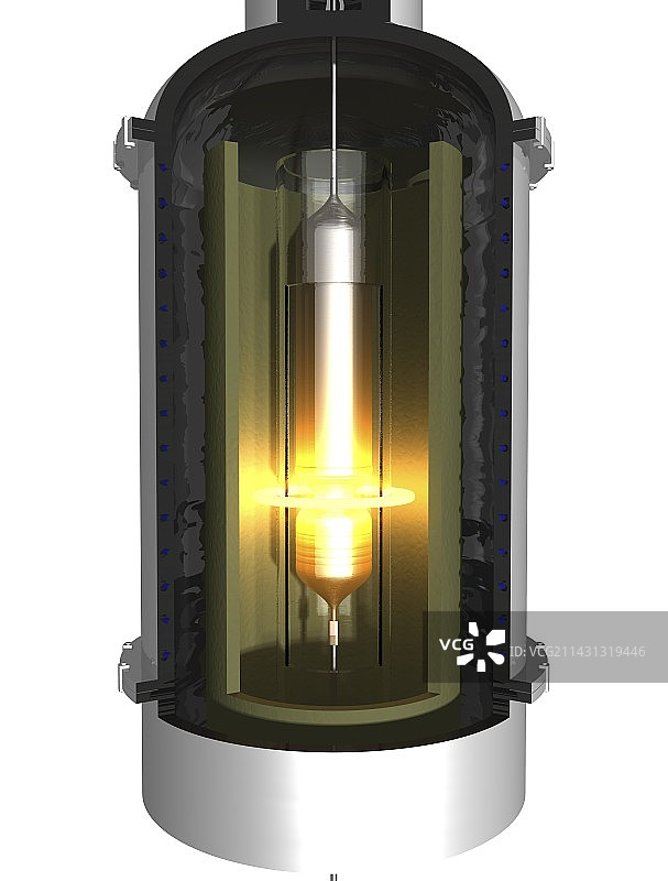 浮区硅晶体生长图片素材