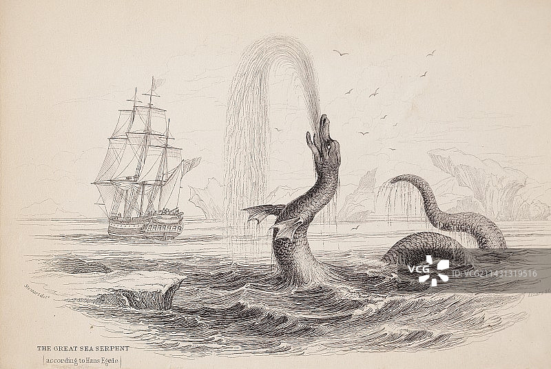 汉斯·埃格德海怪蛇1734图片素材