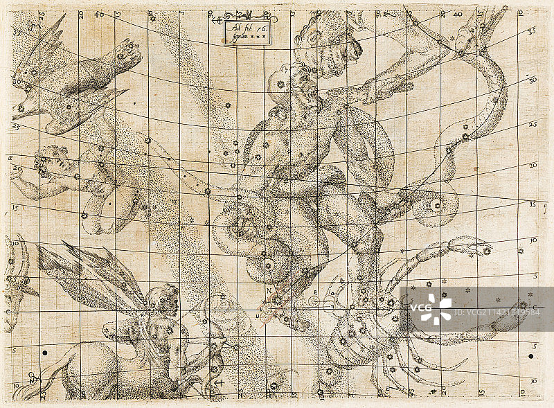 1604年蛇夫座的开普勒超新星图片素材