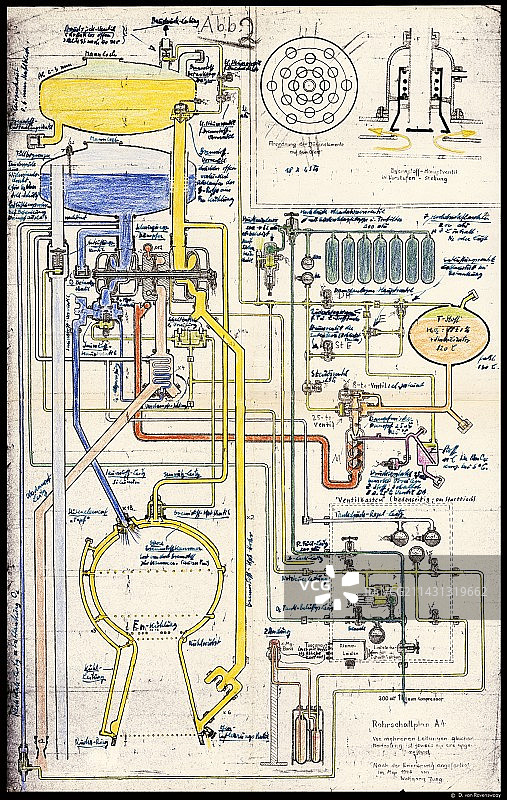 V-2火箭管道计划图片素材