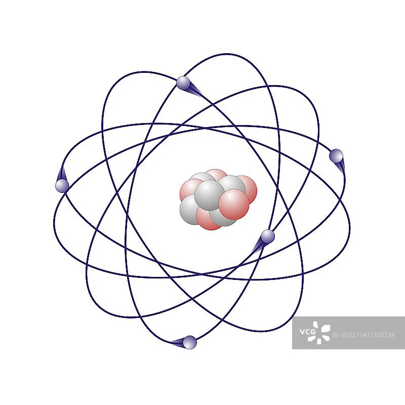 硼原子模型图片素材