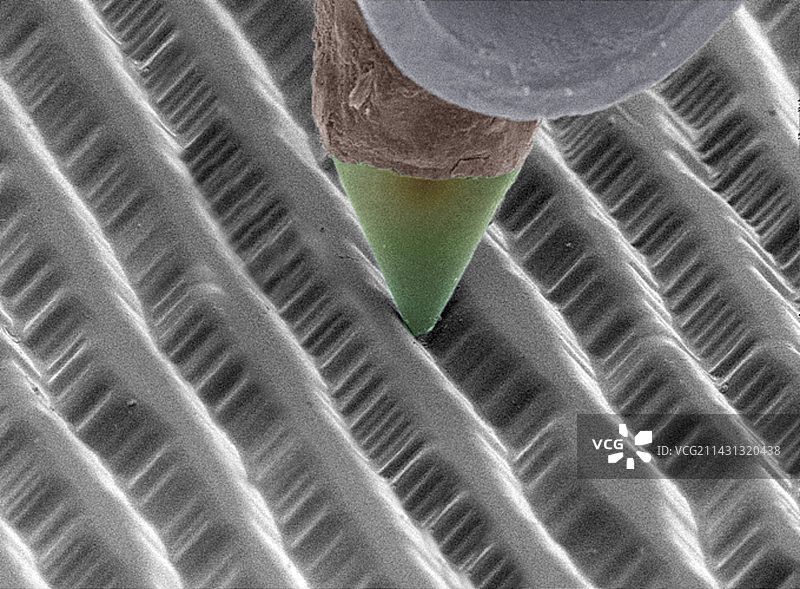 LP唱片上的唱针图片素材