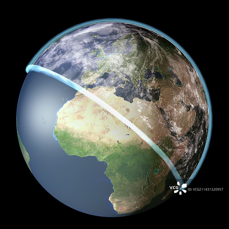 地球大气层图片素材