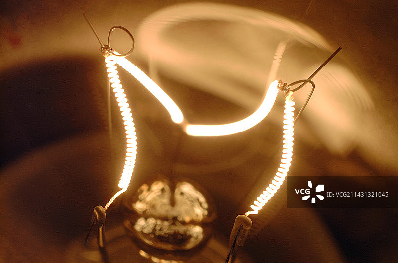 灯泡灯丝图片素材