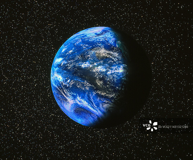 地球昼夜卫星图像图片素材