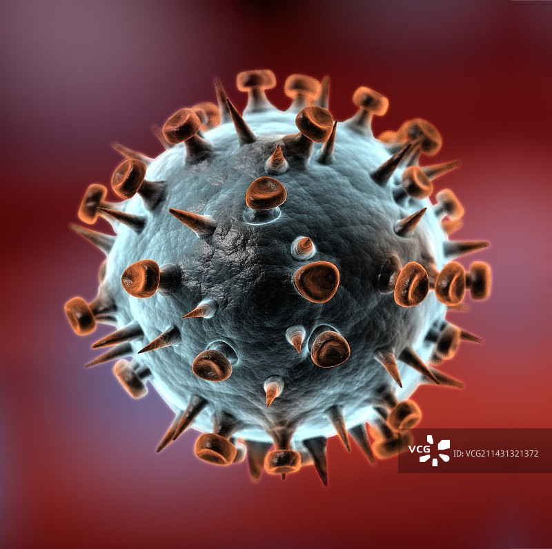流感病毒颗粒图片素材