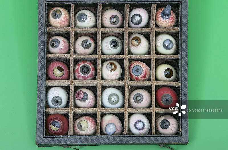 20世纪早期的眼部疾病模型图片素材