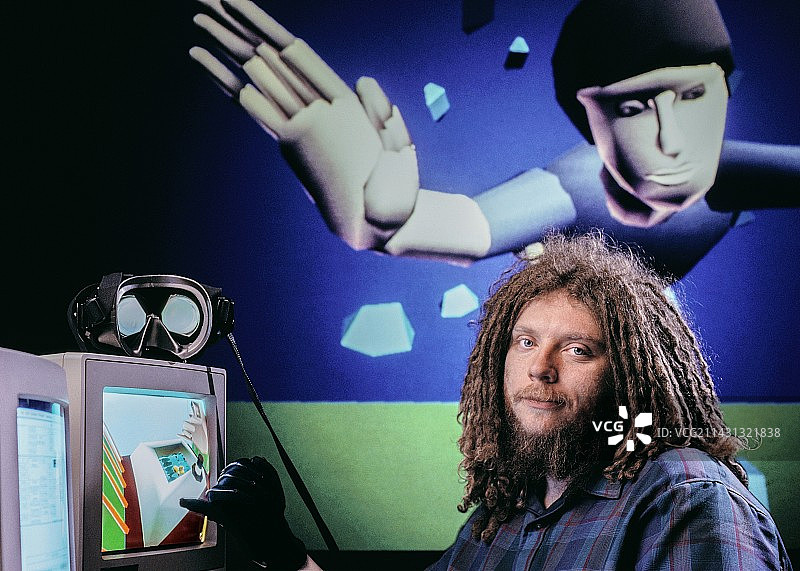 杰伦·拉尼尔，美国计算机科学家图片素材