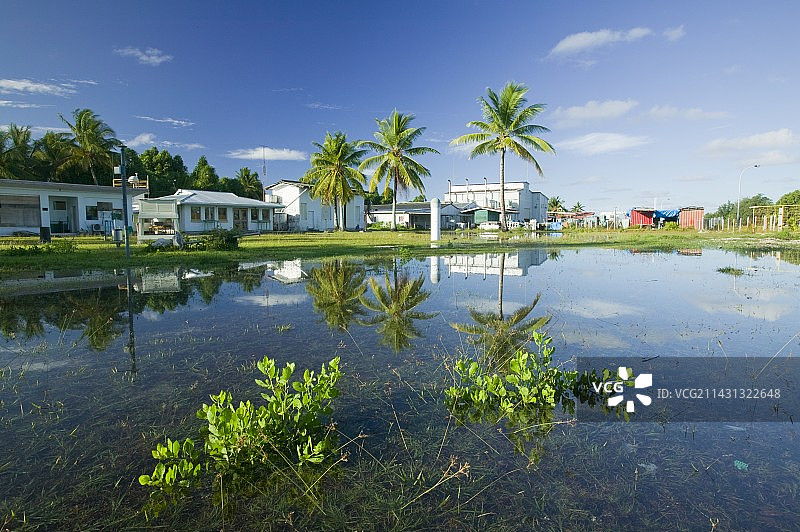 富纳富提被海水淹没图片素材