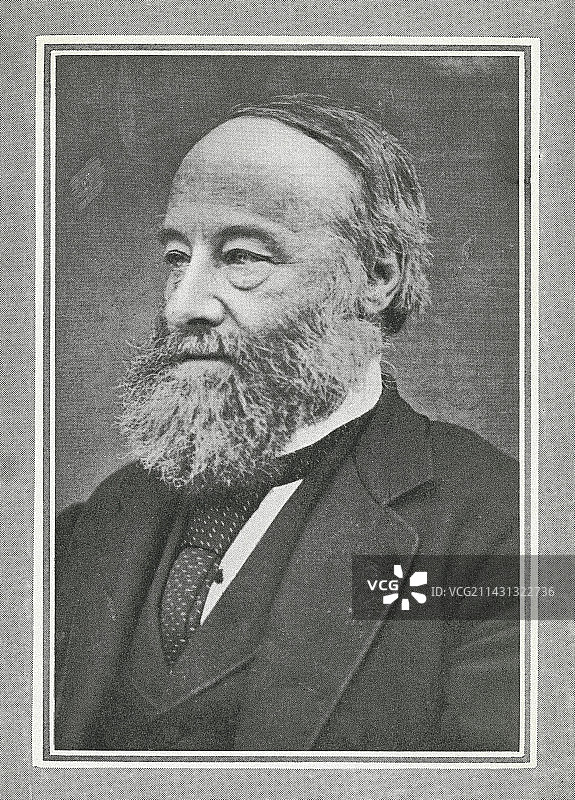 英国物理学家詹姆斯·普雷斯科特·焦耳图片素材