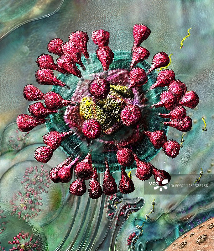 非典病毒图片素材