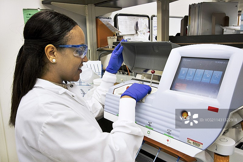 DNA基因分型和测序图片素材