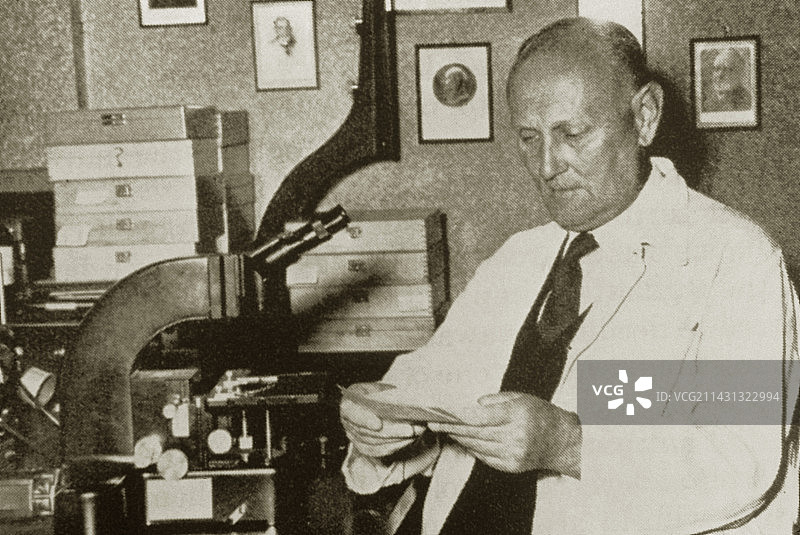 德国生物化学家格哈德·多马克图片素材