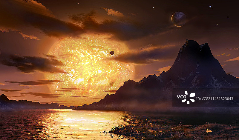 系外行星格利泽581c表面图片素材