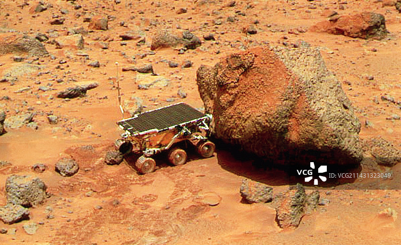 火星上的索杰纳号探测车图片素材