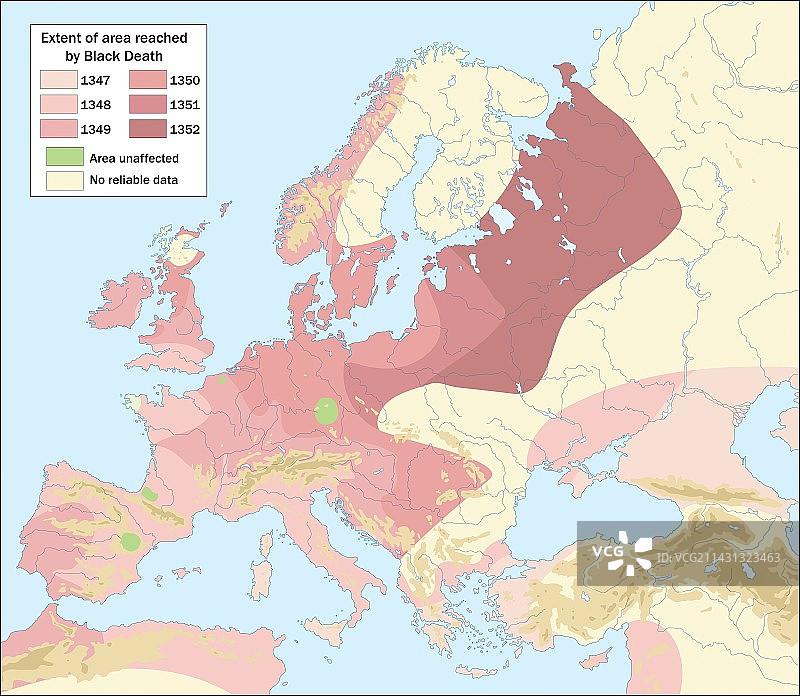 14世纪欧洲的黑死病图片素材