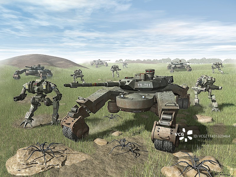 机器人战争艺术作品图片素材