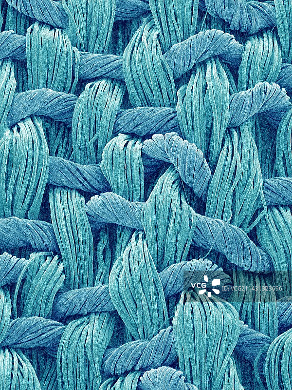 合成纤维，扫描电子显微镜图片素材