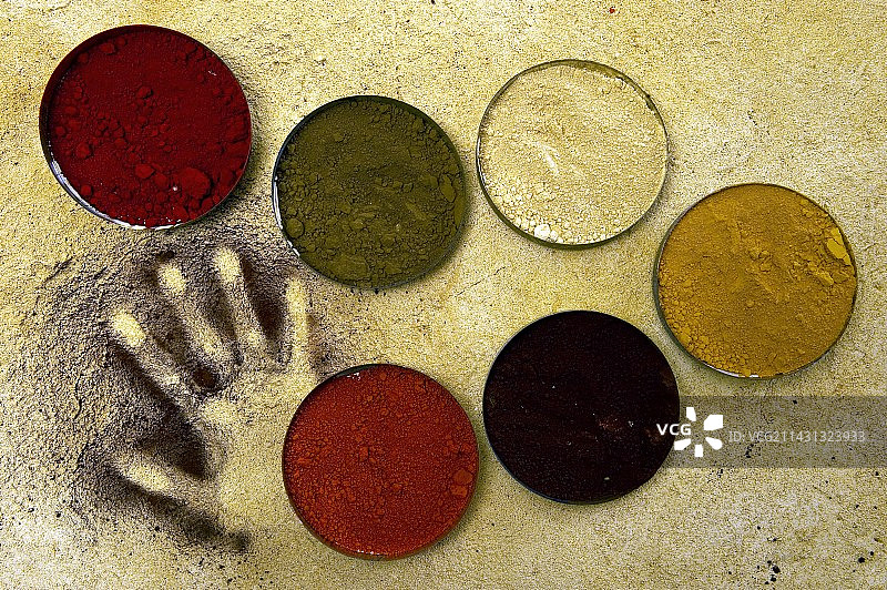 拉斯科洞穴壁画复制品工作坊图片素材